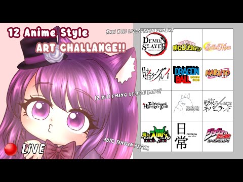 💜【DRAWING STREAM】 GIMANA KALAU VIO MASUK DIMENSI ANIME ?