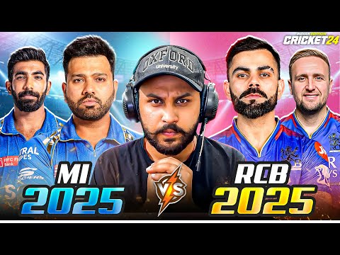 Can RCB Chase 33 Runs in Last Over🔥IPL 2025 🏆 RCB 🆚 MI - Cricket 24