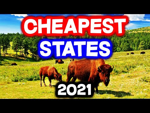 Top 10 CHEAPEST STATES to Live in America