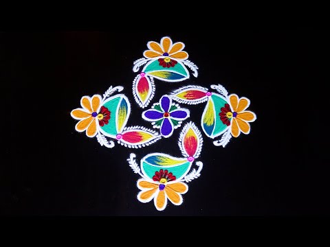 Beautiful shivaratri Deepam designs ⚛️ By AnithaRangoli|🌼rangoli || 🌺Kolam ||🌻Muggulu