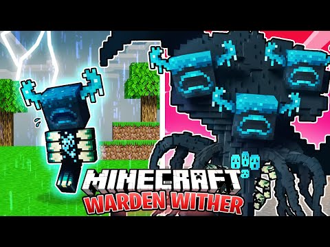 I Survived 100 DAYS as a WARDEN WITHER in HARDCORE Minecraft!