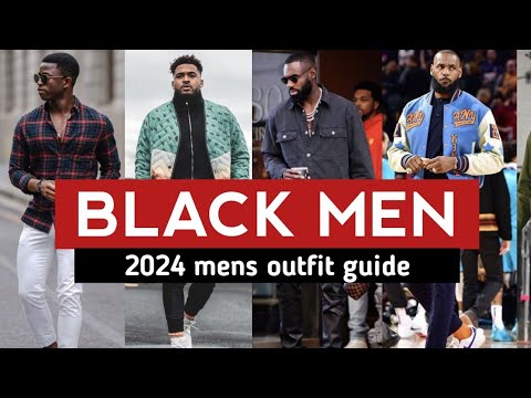 15 Casual Outfits Ideas Black Men 🔥 2024 black men fashion |