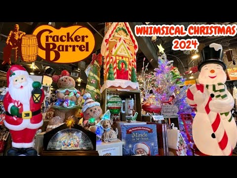 Cracker Barrel Whimsical Christmas 2024 Decor Store Walkthrough (Blow Molds, Santa)