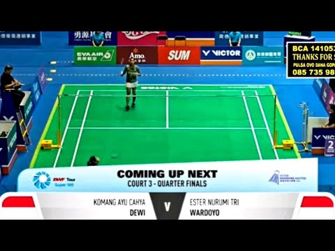 ESTER NURUMI TRI WARDOYO ( INA) VS. KOMANG AYU CAHYA DEWI ( INA) #kaohsiungmasters2024