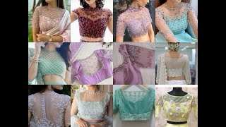 Net maggam work blouse designs