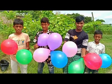 Have outdoor fun blowing up lots of balloons and learning the names of colors। kids episode-11