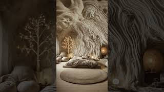 A children's room inspired by cave motifs