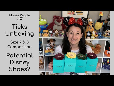 Tieks Unboxing Size 7 & 8 Comparison Potential Disney Shoes? #107 (unsponsored)