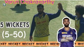 VARUN CHAKRAVARTHY FIFER | 5 WICKETS | VIJAY HAZARE TROPHY 2025 | PRE QUARTER FINAL