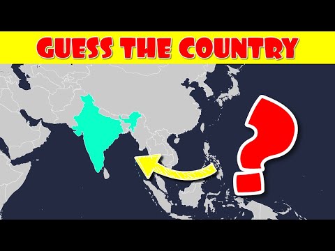 Guess the Country on the Map | 50 Countries Easy, Medium, Hard