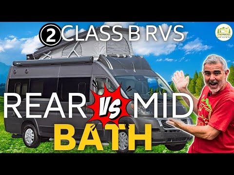 Class B Camper Vans - Rear Bath vs Mid Bath Models