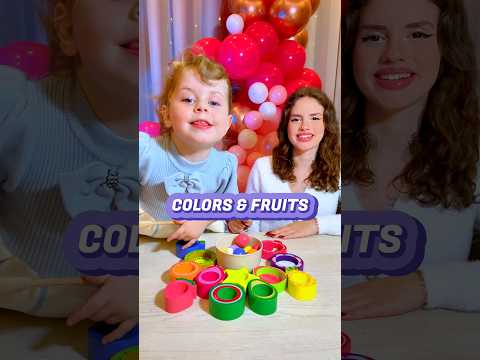 Color Sorting and Fruits for Toddlers | Educational Activities for Toddlers #shorts