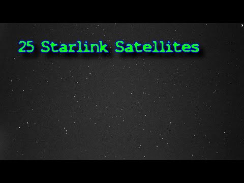 I captured 25 Starlink Satellites with a 160,000 ISO Sony Camera