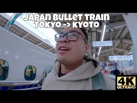 RIDING THE FASTEST BULLET TRAIN IN JAPAN FROM TOKYO TO KYOTO! 🚆🇯🇵 [4K]