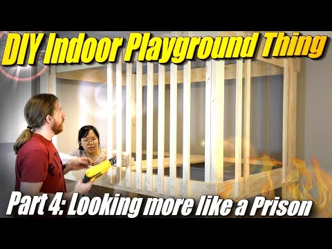 Easy to Make Indoor Playground part 4: Floors and Prison Bars