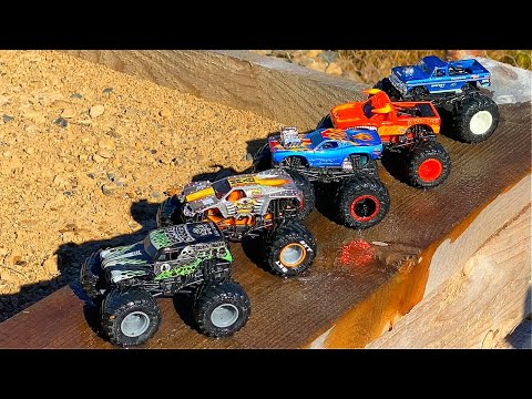 MONSTER JAM | BIGFOOT | SPLASH & SMASH | GRAVE DIGGER | SPIN MASTER | HOT WHEELS MONSTER TRUCKS