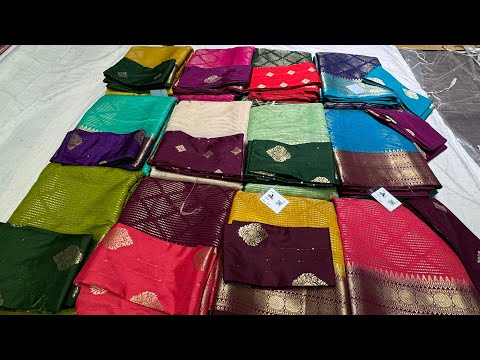 Chickpet Wholesale saree shops | Diwali Special sarees 2024 | Single Saree Courier Available