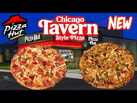 Pizza Hut NEW Chicago Tavern Style Pizza Food Review