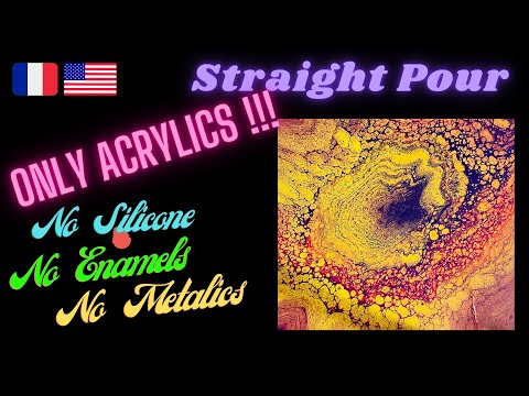 #34- Pure Paint: Gorgeous Cells without Additives |Straight pour| #youtubetutorial