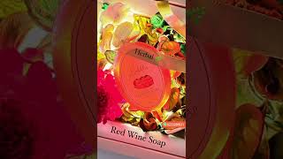 Red Wine Soap #herbalsoap #redwinesoap #facebrightening #glowingskin #facebrightening #faceglow