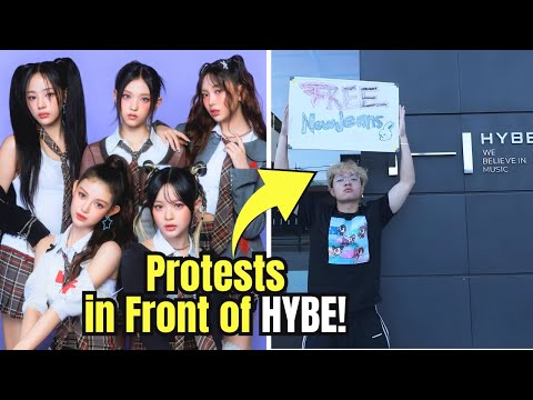 Popular Streamer Jason Protests in Front of HYBE for NewJeans After Viral 'ETA' Celebration!