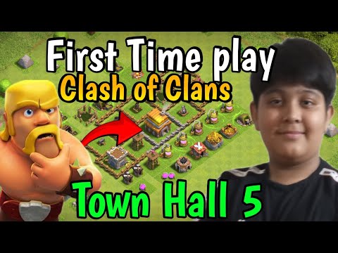 First Time play Clash of Clan Town Hall 5 in Clash of Clan|Turbo Proz