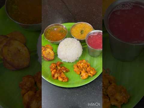 #shorts #ytshorts Ridgegourd Kootu/Lunch Recipes/Gobi 65/Rasam/TastyLunches/#food #lunchbox