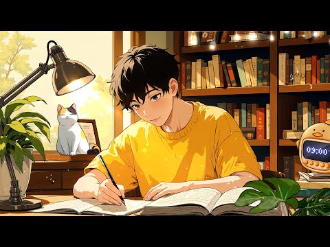 Hard-working study at home 📚 lofi hip hop radio for a New Goals ~ Music to chill/relax/study