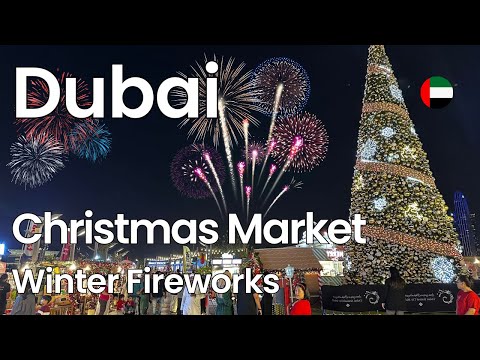 Dubai Festival City Mall 🇦🇪 Christmas Market & Spectacular Fireworks