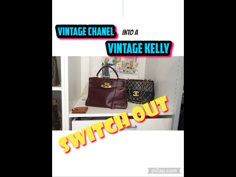 WEEKLY HANDBAG SWITCH CHANEL FOR VINTAGE KELLY HANDBAG  | FREE TRACKER | R E B E C C A  B A R T O N