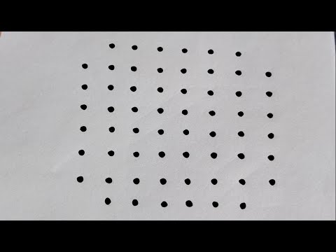 8×6×6 straight line dots rangoli || 8×6×6 chukkala muggu