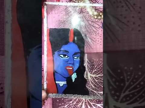 ma kali glass painting 😱🎨#viralvideo #painting