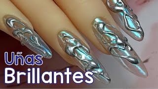 BRILLIANT Nails with TRENDY Design | AURORA Effect and RELIEF with BUILDER GEL