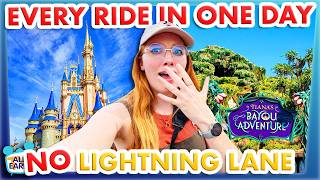 Every Ride in Magic Kingdom WITHOUT Lightning Lane? -- ONE DAY CHALLENGE