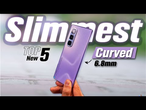 TOP 5: New Slimmest & Curved Display Phone 2024 #Mid Rangers #slimphone #thinphone2024 #curved