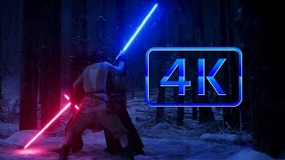 Star Wars: Episode VII The Force Awakens - Finn & Rey Vs. Kylo Ren [4K 60fps]