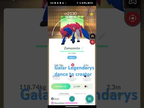 Galar Legendary Pokemon dance to creator