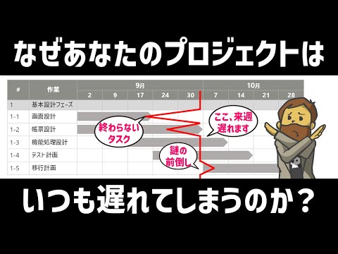 【プロジェクト管理】なぜあなたのプロジェクトはいつも遅れてしまうのか？