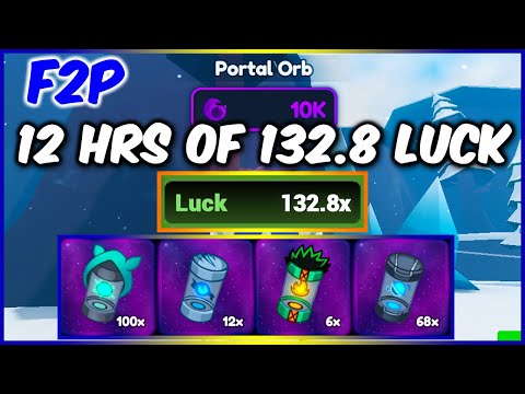 12 HOURS OF 132.8 LUCK AS A *F2P* IN ANIME CHAMPIONS SIMULATOR (ACS) | ROBLOX