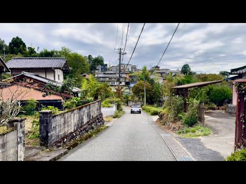 4K Walking Tour Japan - Beautiful Japanese Countryside Village Walking Tour Nakasendo Gifu, Japan