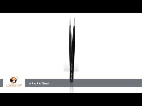 Eyelash Extension Alluring Black ESD High Quality Straight Tweezers | Review/Test