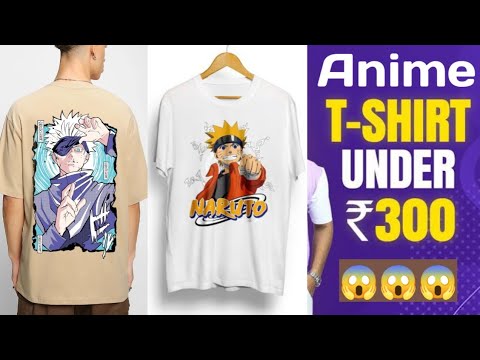 ANIME Tshirt under 300 rs. 🔥 Best value of money t-shirt 😎