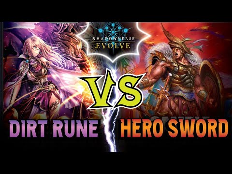 DIRT RUNECRAFT VS HERO SWORDCRAFT | Shadowverse Evolve Gameplay