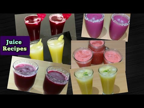 juice recipes || 6 refreshing summer drinks