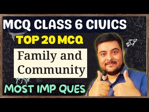 Best MCQ Family and Community // Important Questions NCERT Civics #ncert