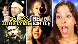 Guess The 2002 Song From The Lyrics! | Lyric Battle