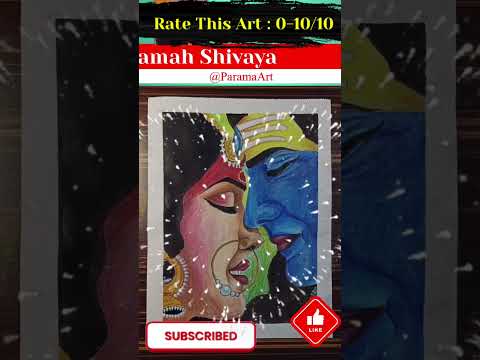 Maa Durga and Mahadev ki Face Painting | #part2 #shorts