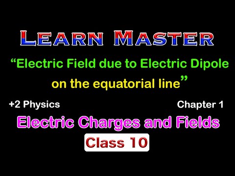 +2Ch1(10) | Electric Field of an Electric Dipole on the Equatorial Line | Plus Two Physics