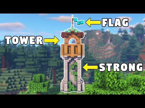 Minecraft Medieval Tower Tutorial [How to Build]