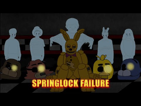 FNAF 3 Springlock Failure Scene (ANIMATION)